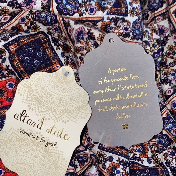 Altar’d State Wome Floral Halter Maxi Dress S Boho Prairie Feminine Dainty NEW - Picture 10 of 10